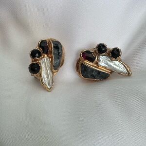 Vintage clips Art Deco Kay earings